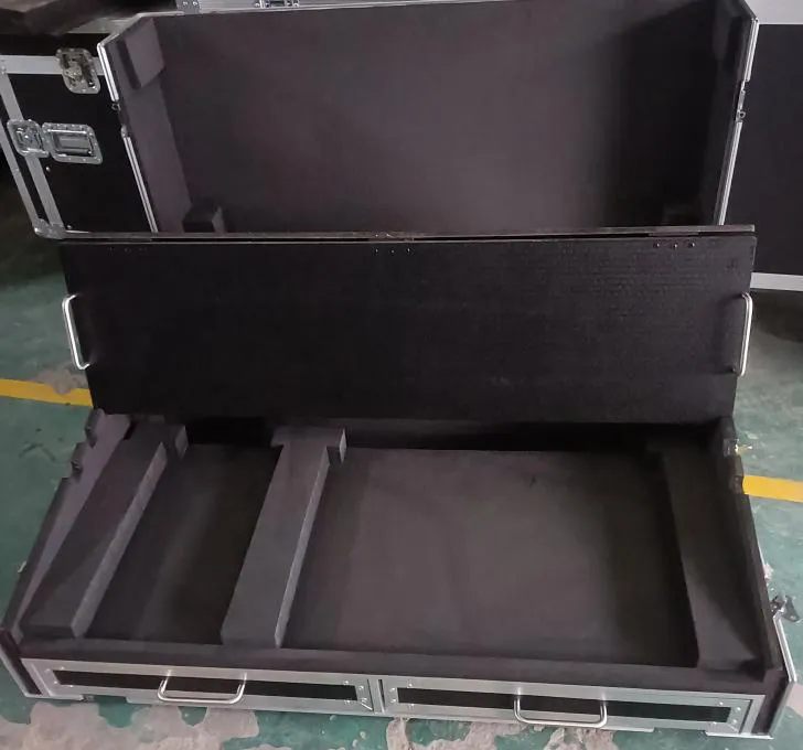 MA3 command wing and fader wing flight case, suitable two 24'' screen